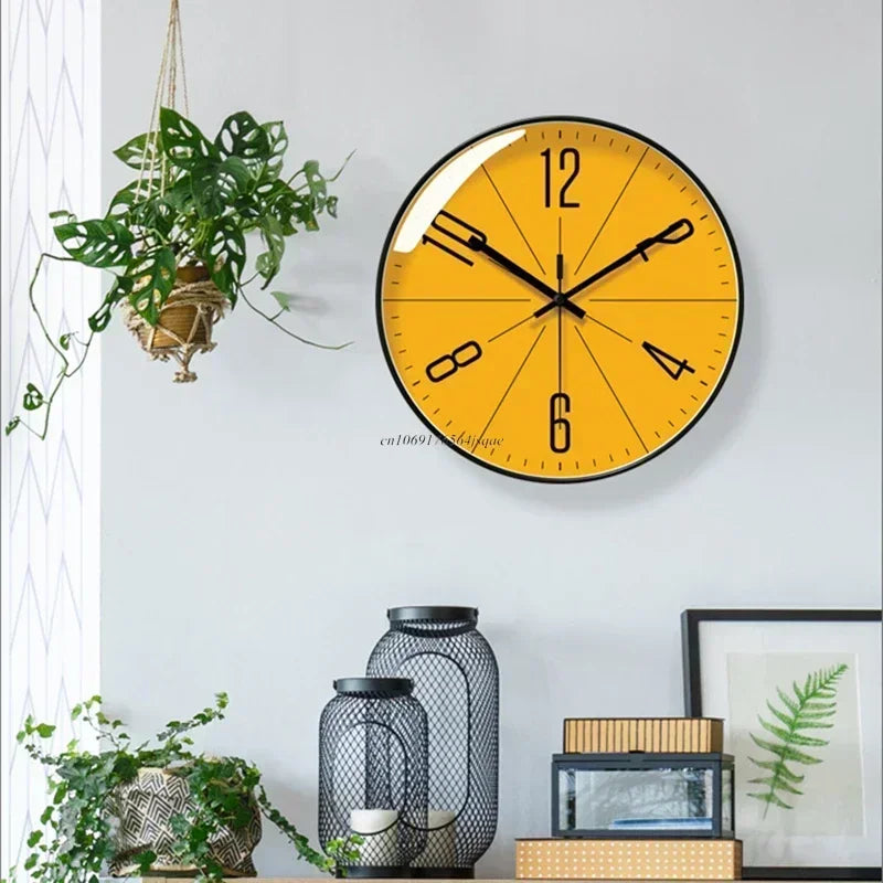 Horloge Murale Nordique Simple Silencieuse Moderne