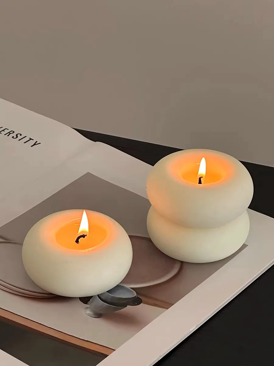 Bougie Parfumée Forme Donut Artisanale