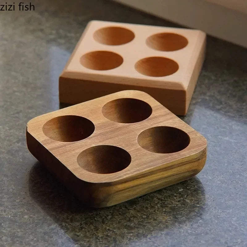 Plateau en Bois à Quatre Compartiments Style Créatif