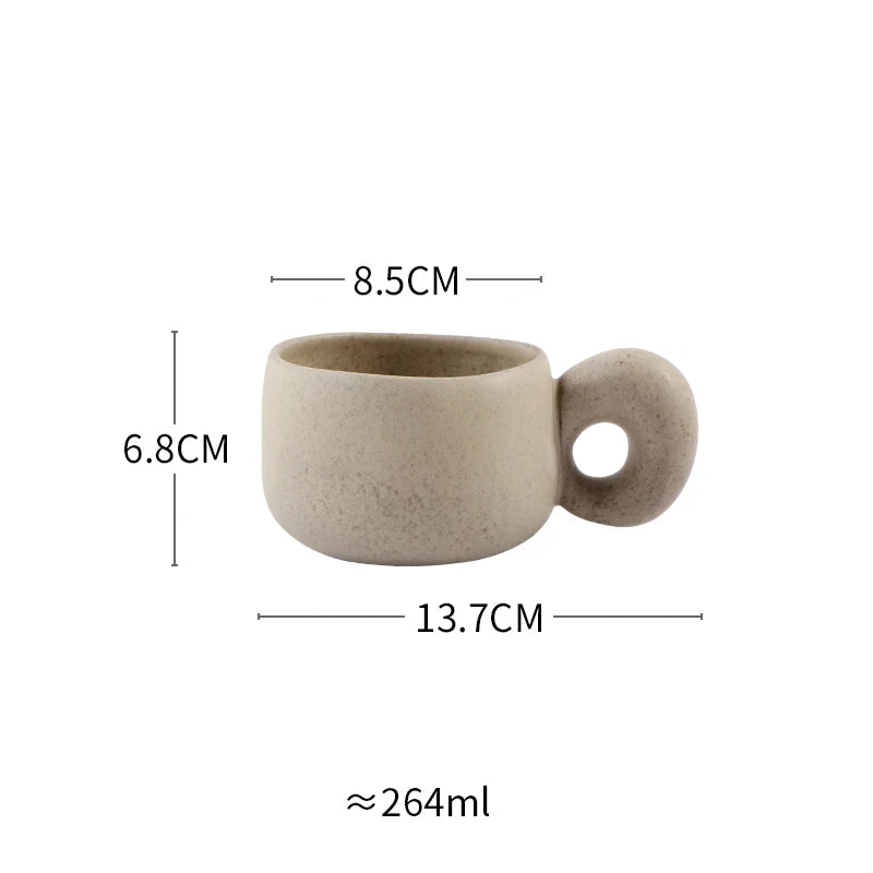 Tasse en Grès Japonais Rétro 300ml et 600ml