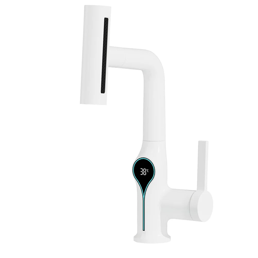 Robinet de Lavabo Cascade Écran Digital Élévateur