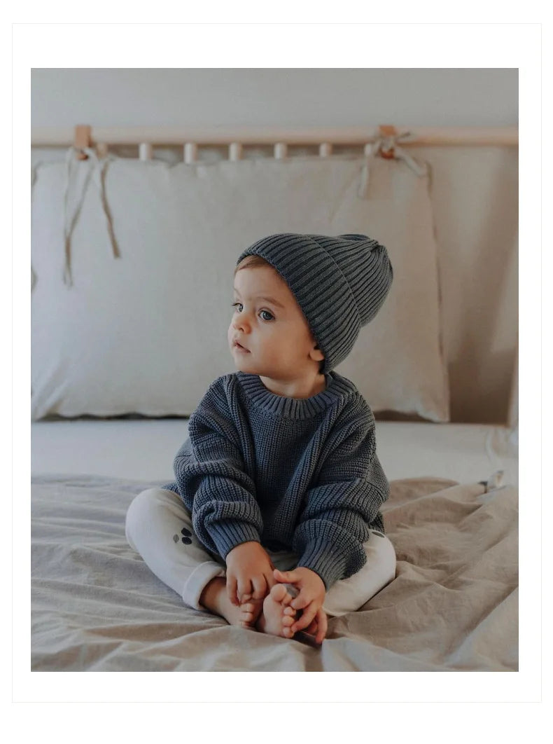 Pull Bébé Tricoté Épais Hiver