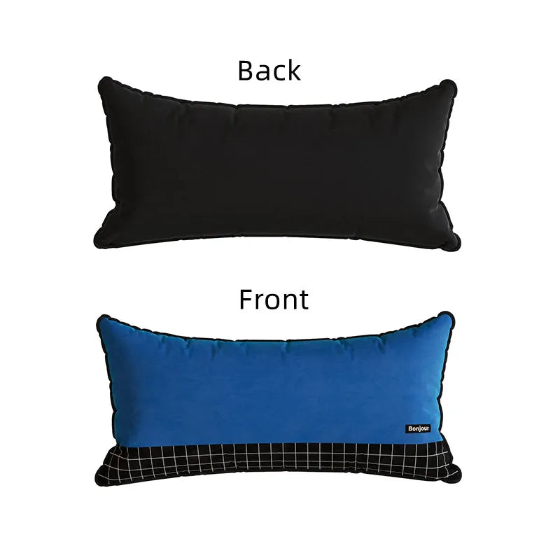 Striped Velvet Cushion Cover – Rectangle Throw Pillowcase, 30x70cm