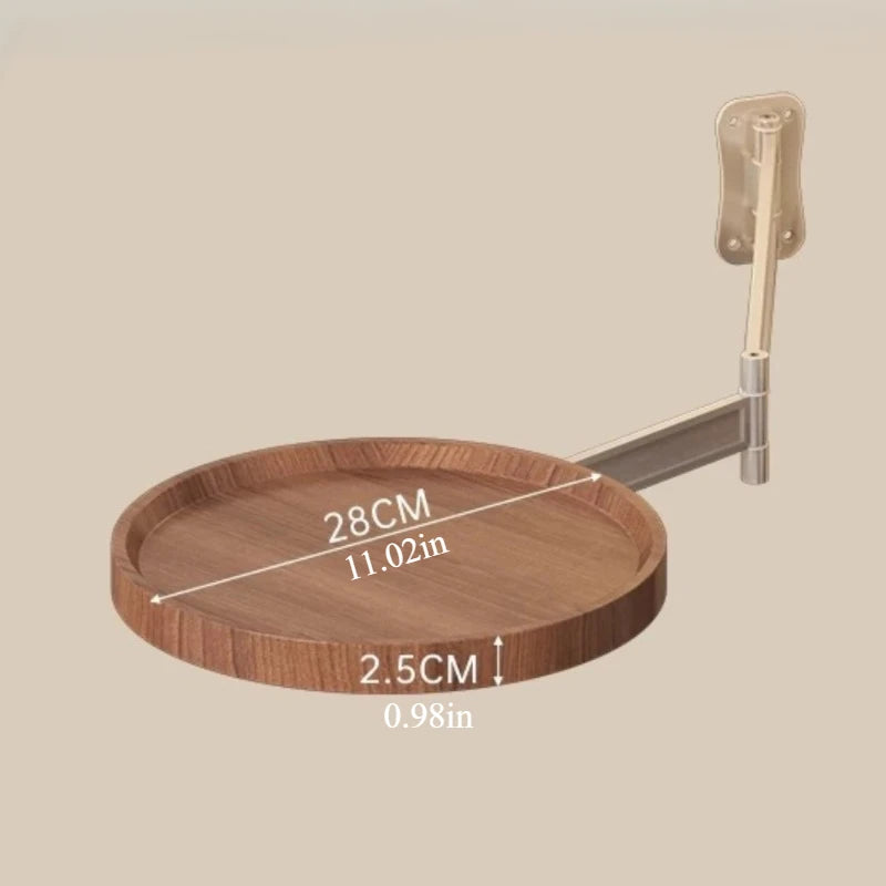 Table Murale Pliante Bois - Rangement Multi-Usage