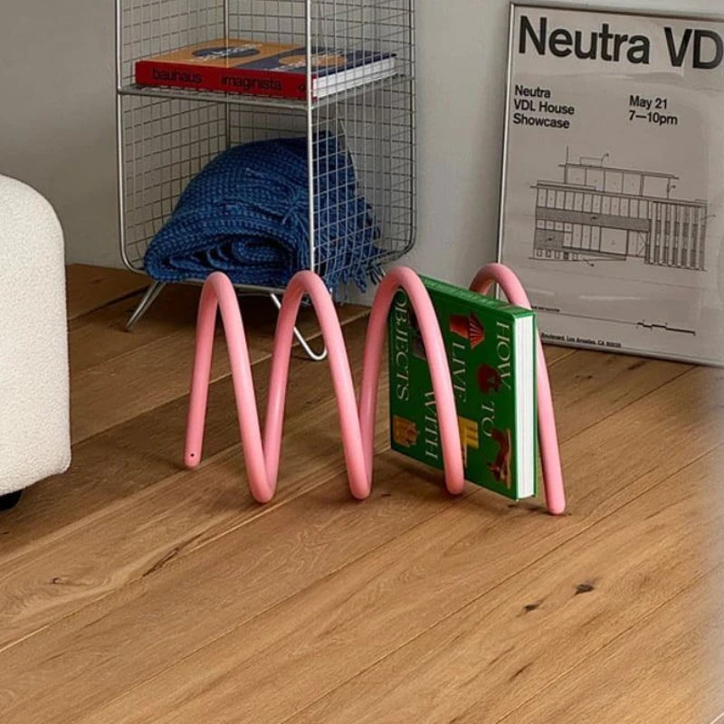 Étagère de Rangement Métal Nordique - Bureau et Livres