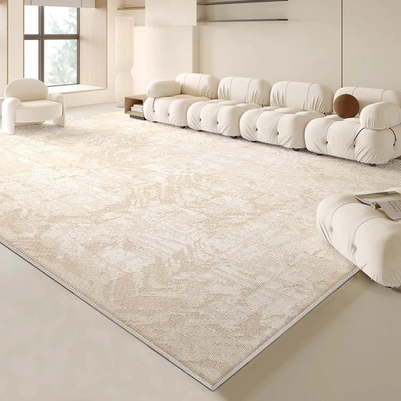 Grand Tapis Style Crème pour Salon et Chambre