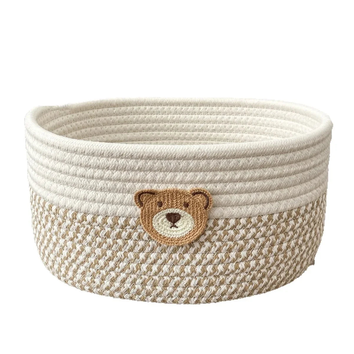 Panier en Corde de Coton Tressée pour Rangement