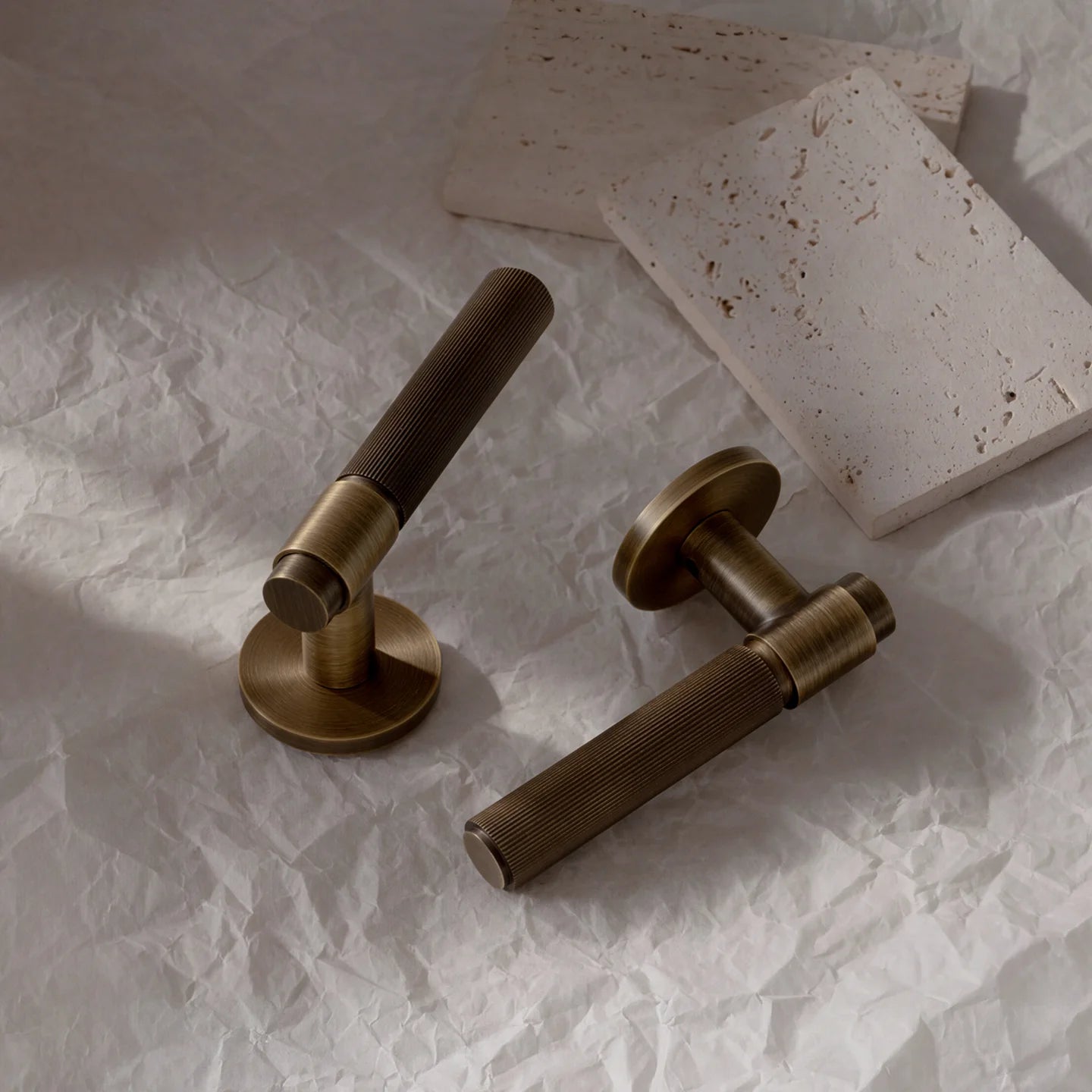 Brass Door Lock Set – Antique Bronze Hardware