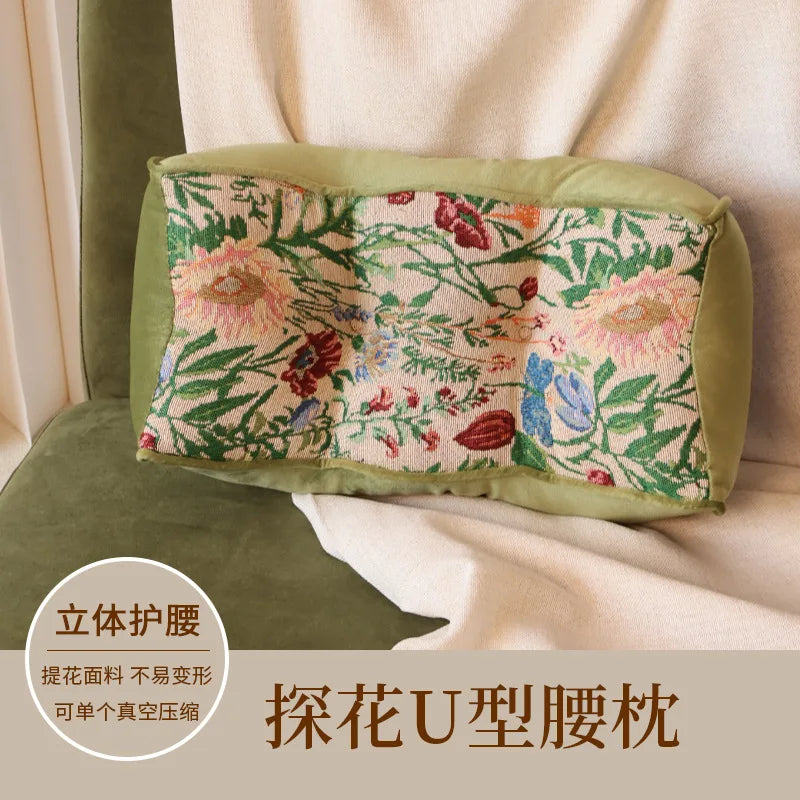 Coussin Lombaire Décoratif Jacquard - Motif Moderne
