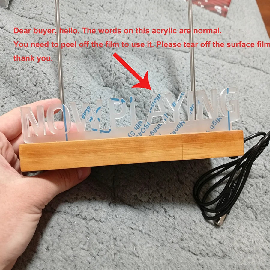 Présentoir Vinyle Lumineux - Support Décoratif pour Disques