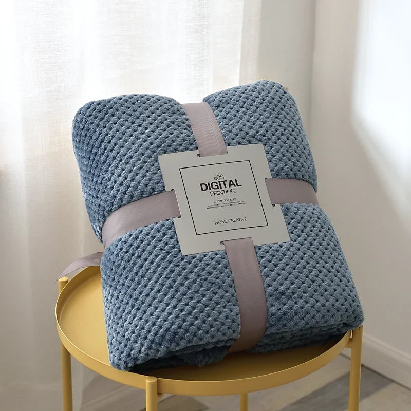 Plaid Corail Moelleux - Doux et Chaud pour Canapé