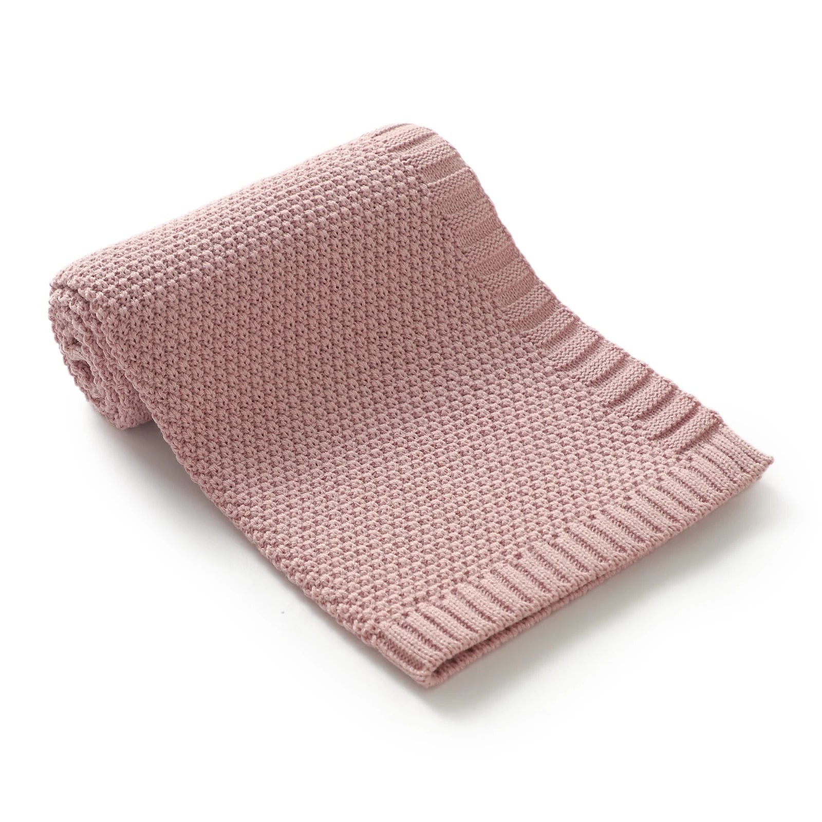 Couverture Bébé en Tricot Doux - Emmaillotage Confort