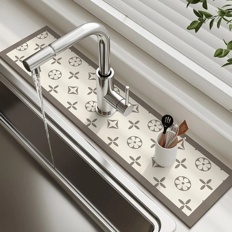 Tapis Égouttoir Diatomite pour Évier - Absorbant et Antidérapant