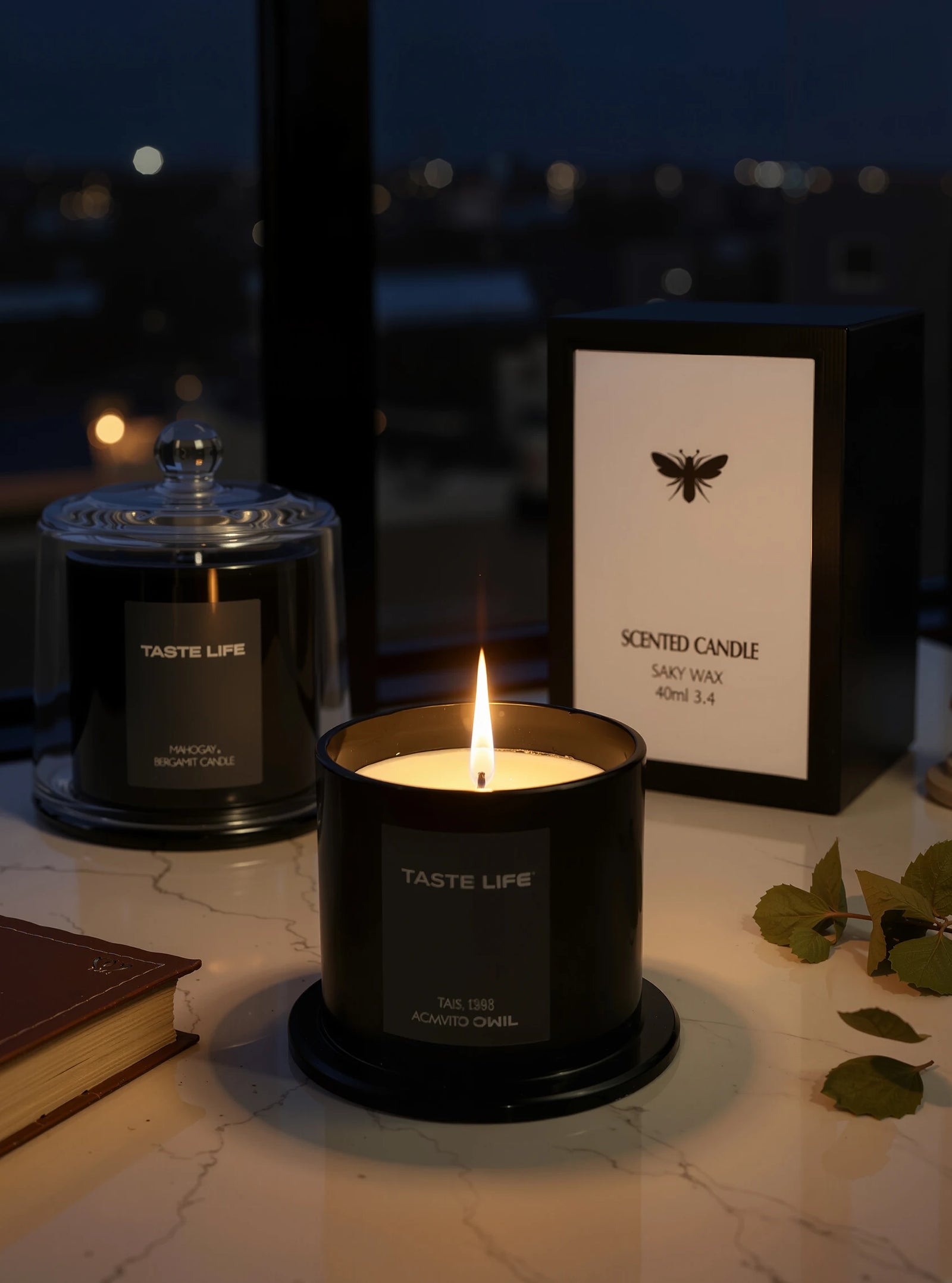 Bougie Parfumée sous Cloche en Verre