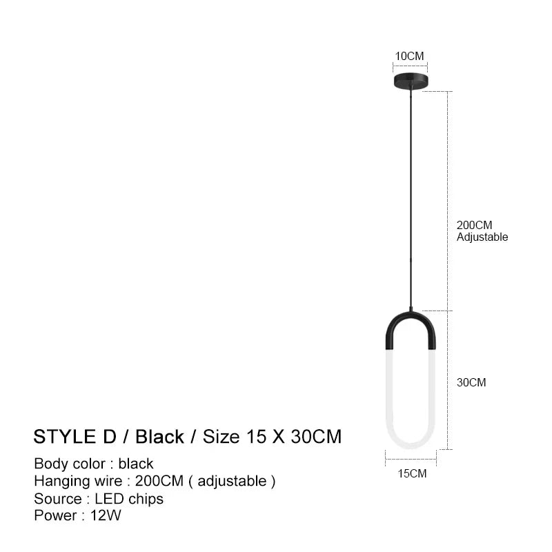 Suspension de Luxe Dorée - Style Nordique LED