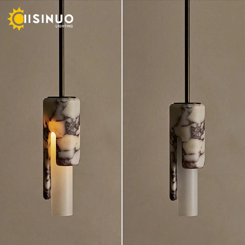 Suspension Cylindrique Marbre Espagnol Chevet Cuisine