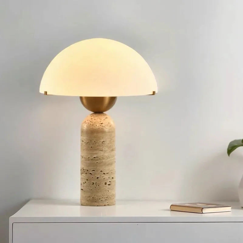 Lampe de Table Travertin Nordique Rétro Style Américain