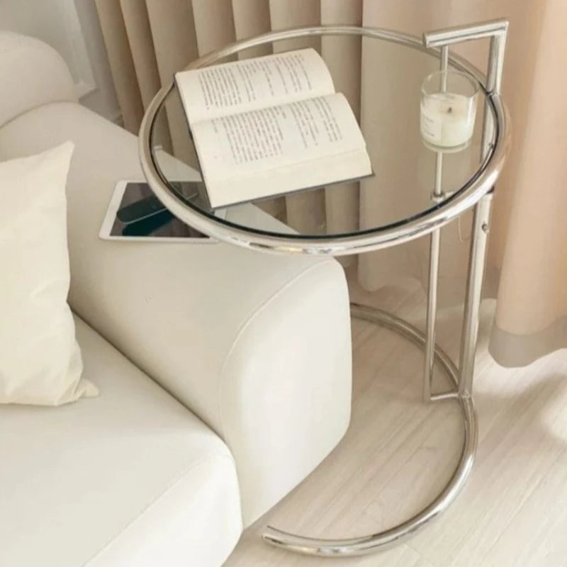 Table Basse Nordique en Verre Relevable