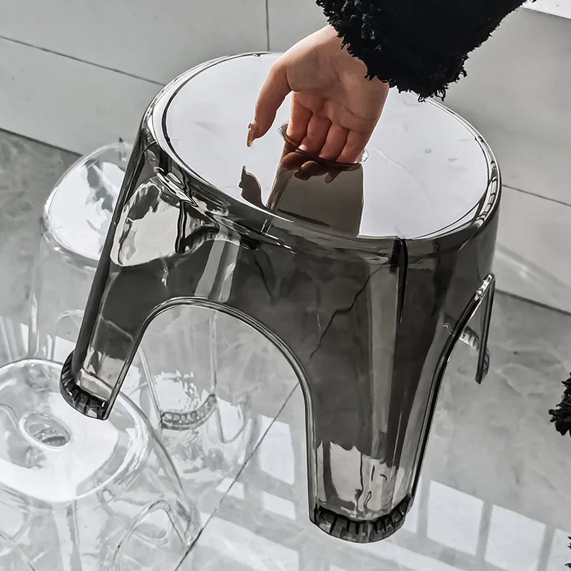 Acrylic Shower Stool – Transparent Non-Slip Seat