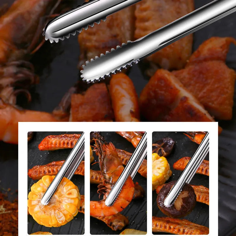 Pince de Cuisine Inox Antidérapante pour Barbecue