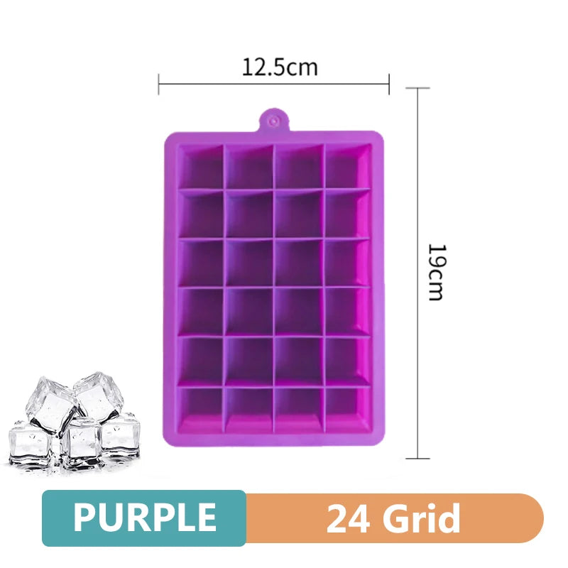 Grand Bac à Glaçons en Silicone Multi-Cavités