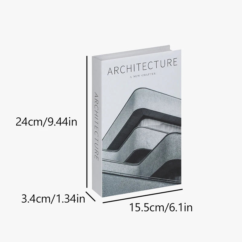 Livres Décoratifs Factices Design Créatif pour Table Basse