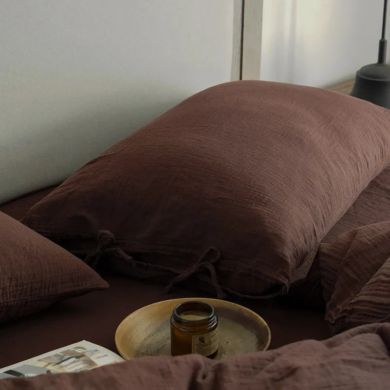 Parure de Lit en Gaze de Coton 3 Pièces