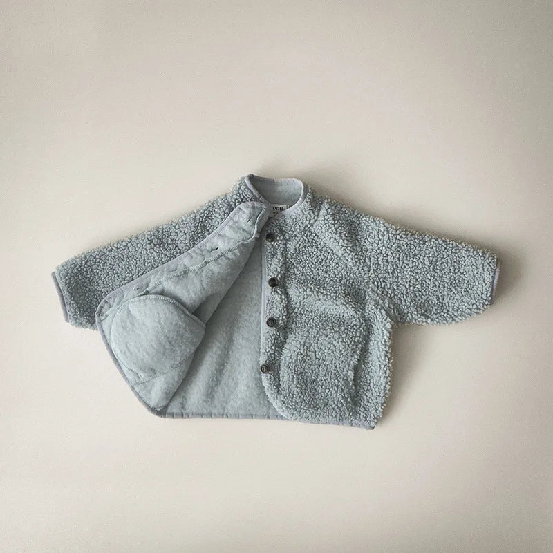 Manteau Enfant Matelassé Uni Style Coréen