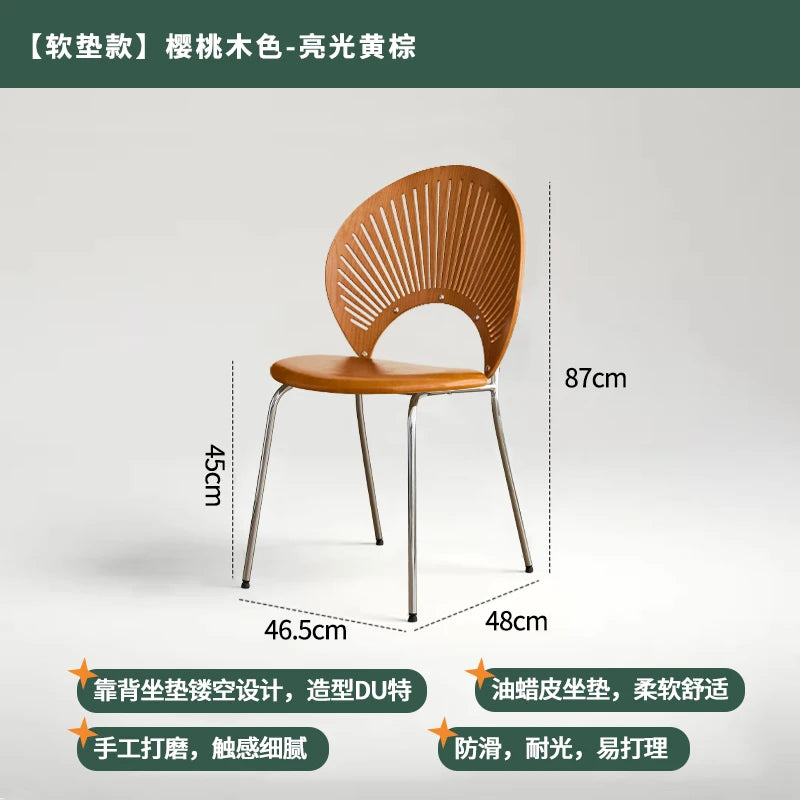 Chaise de Salle à Manger en Acier Inoxydable