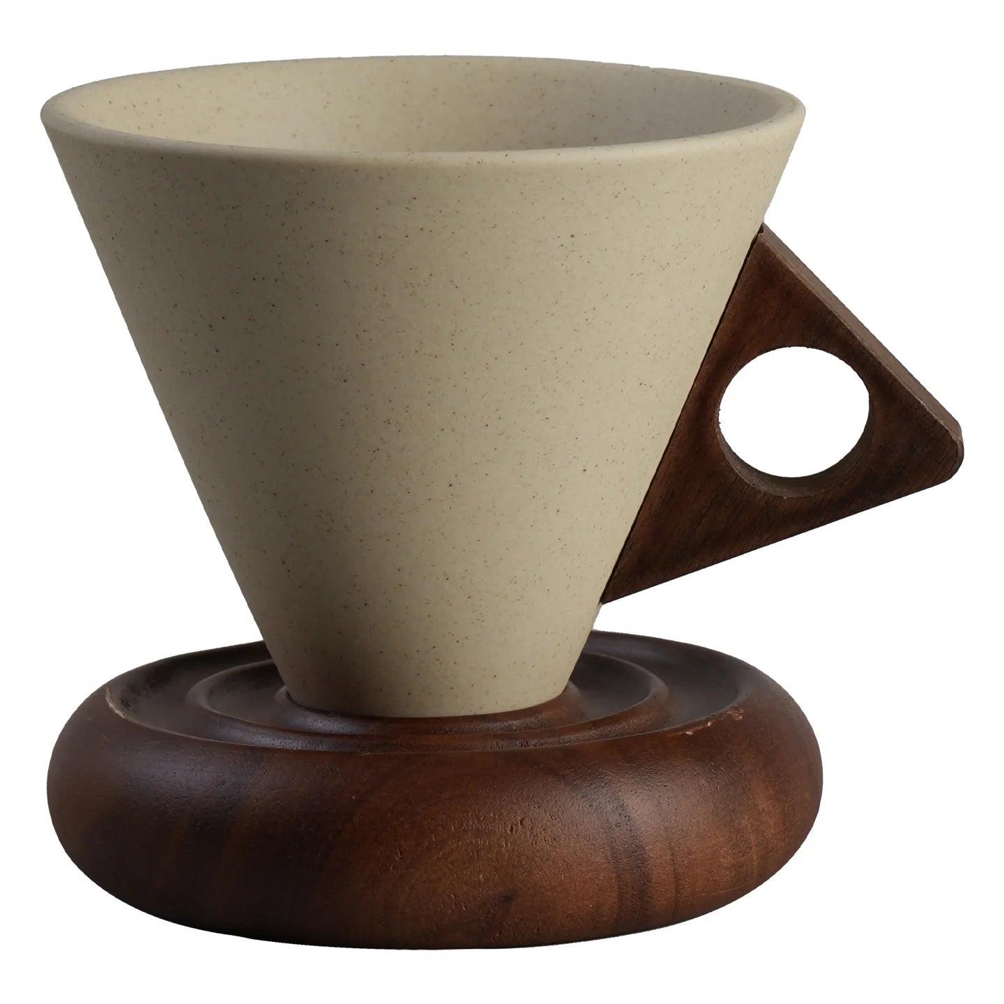 Tasse à Café Conique Style Poterie Vintage