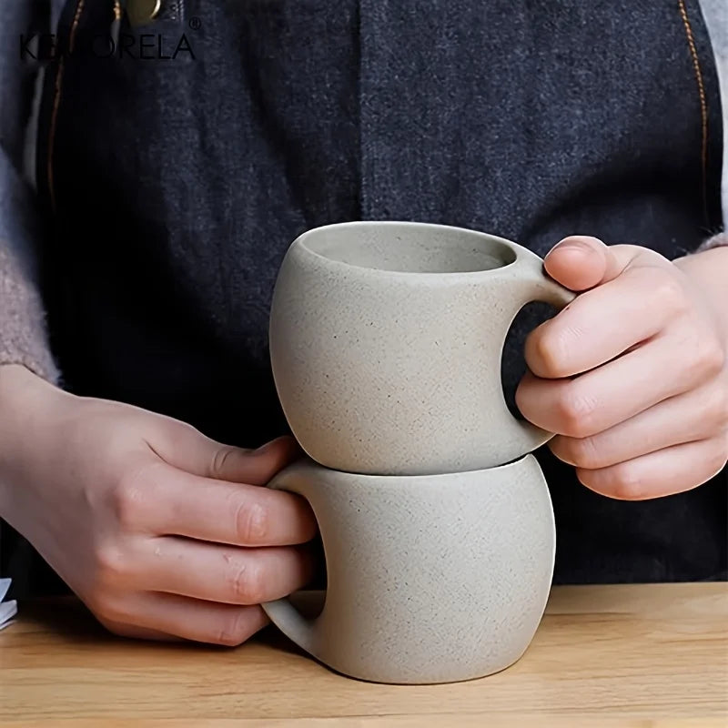 Tasse en Céramique Motif Moucheté Artistique Réutilisable