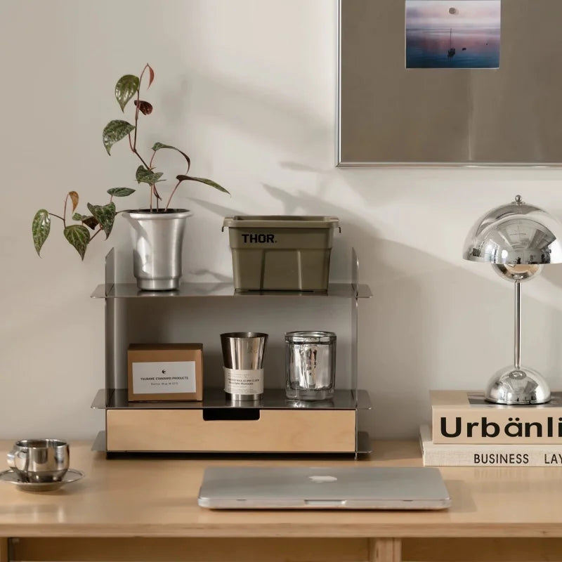 Bauhaus Storage Shelf – Minimalist Display & Perfume Rack, 40x29x18cm