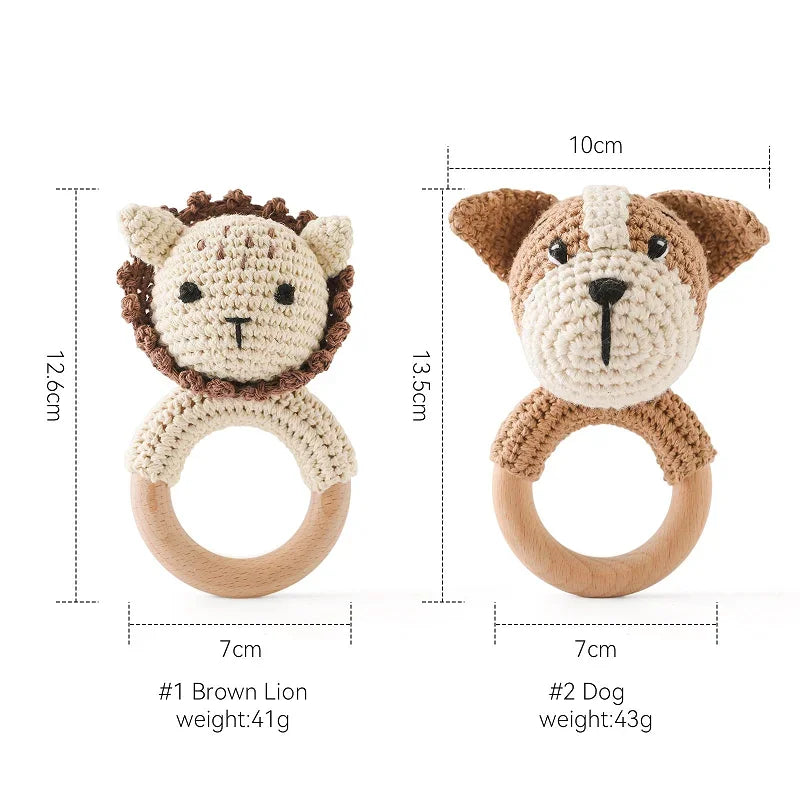 Hochet Bracelet Ourson au Crochet