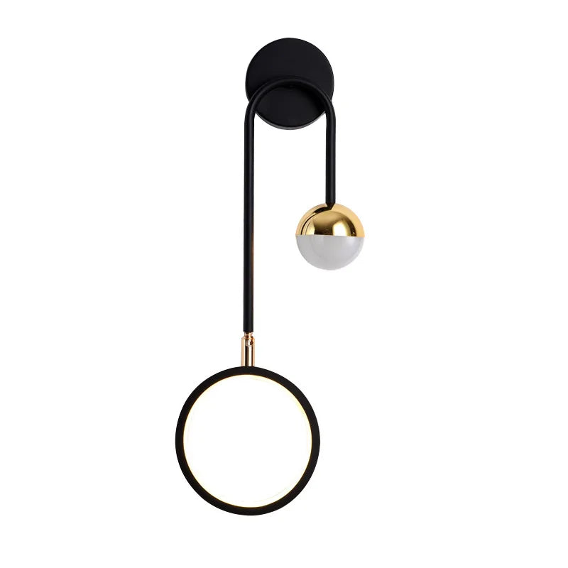 Applique Murale LED Ronde Rotative Style Nordique