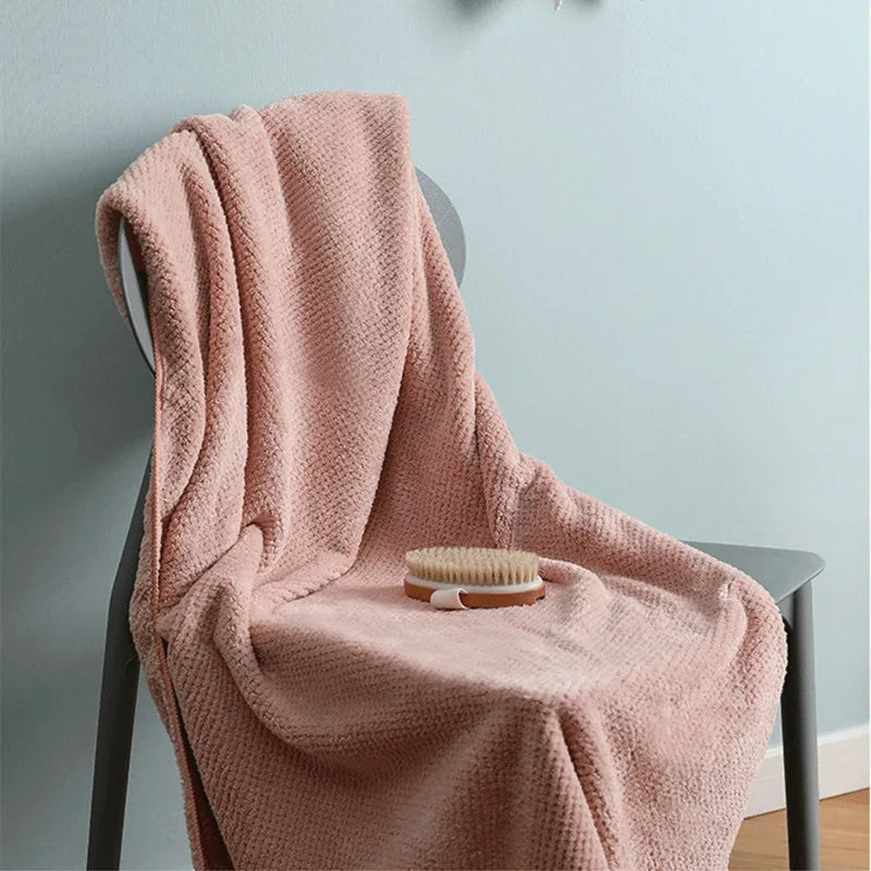 Serviette de Bain Microfibre Épaisse Grand Format 90x170cm