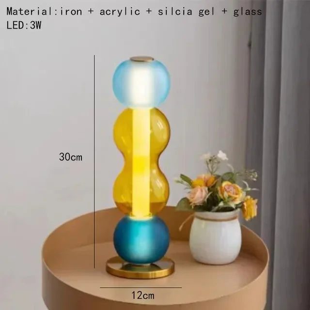 Suspension Design en Verre Coloré Vitrail
