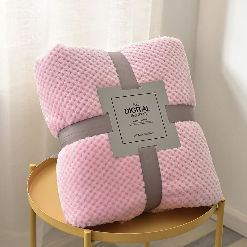 Plaid Corail Moelleux - Doux et Chaud pour Canapé