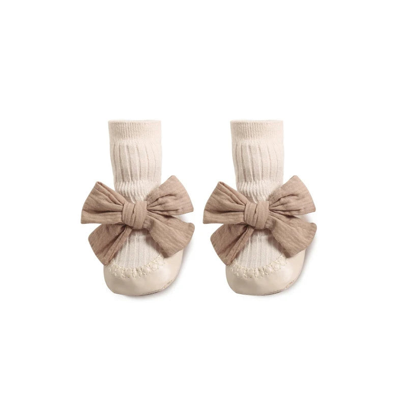 Chaussures Bébé Fille Style Princesse à Nœud