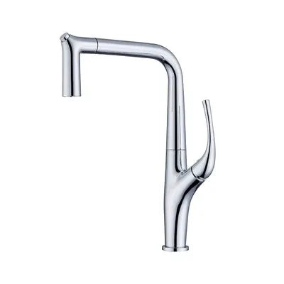 Robinet de Cuisine Extractible Or Brossé en Laiton
