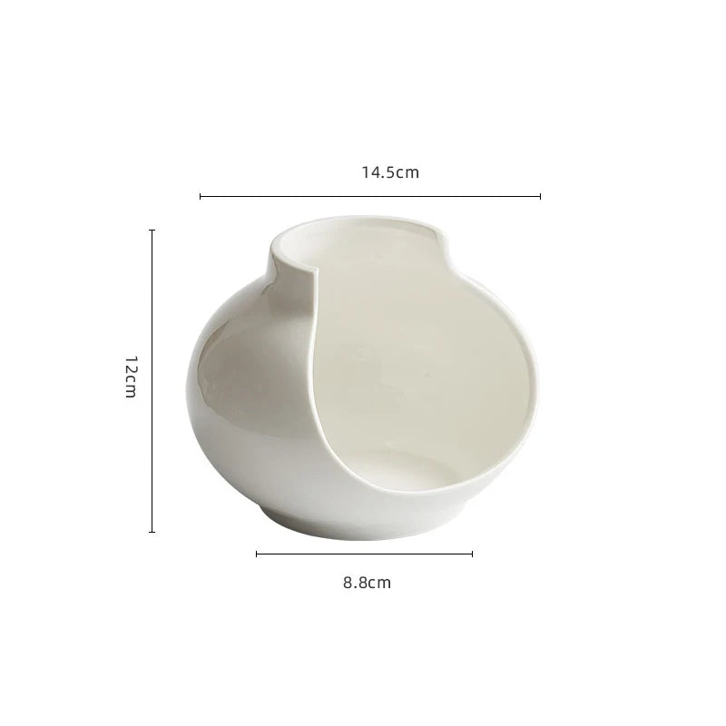 Assiette en Céramique Forme Vase Design Créatif