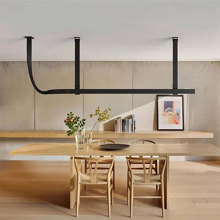 Lustre en Cuir Suspendu Style Moderne pour Cuisine