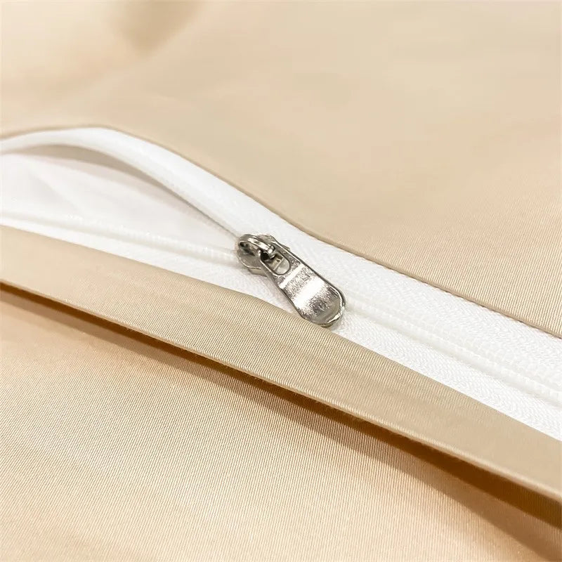 Parure de Lit Coton Égyptien 1000TC Ultra Douce 4 Pièces