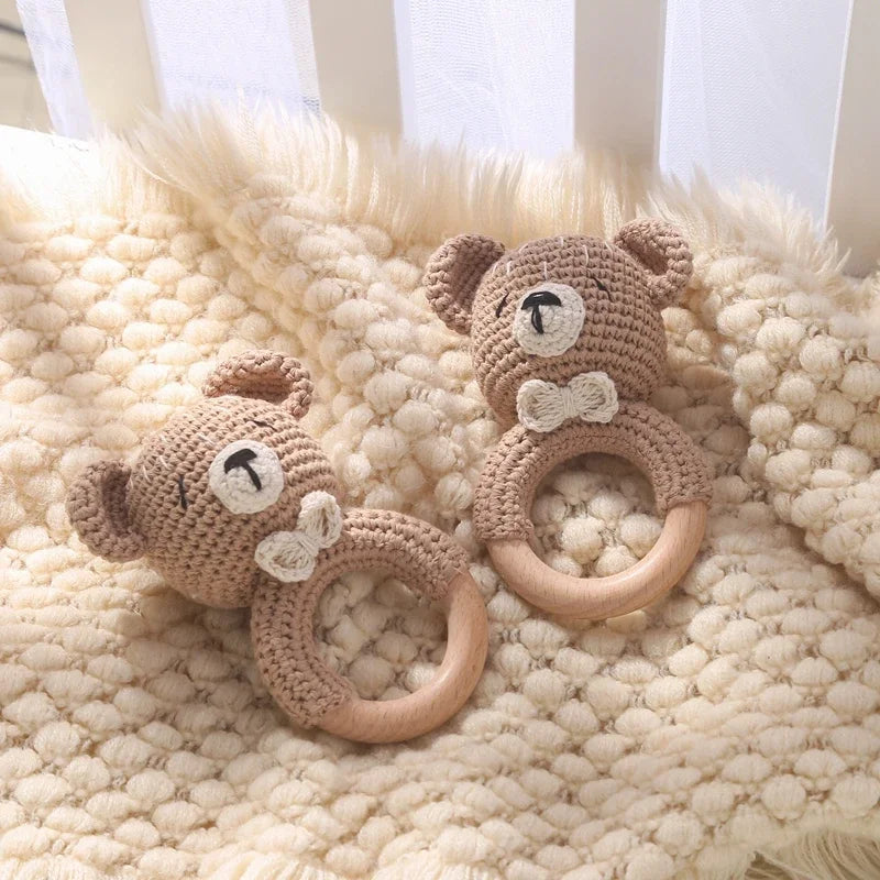 Hochet Bracelet Ourson au Crochet
