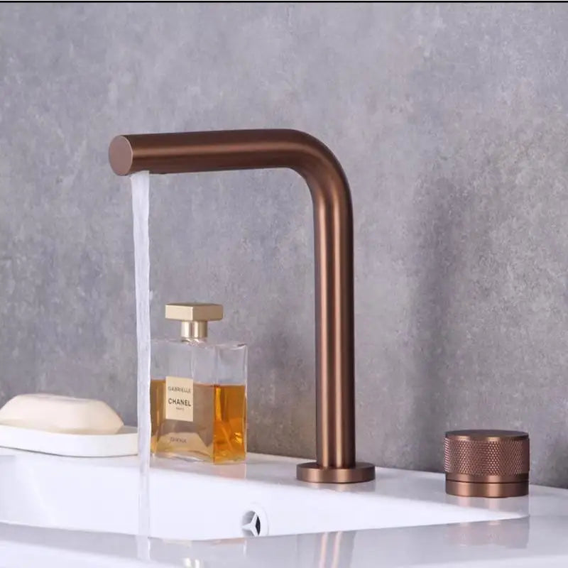 Robinet de Lavabo Rotatif Mélangeur Eau Chaude/Froide