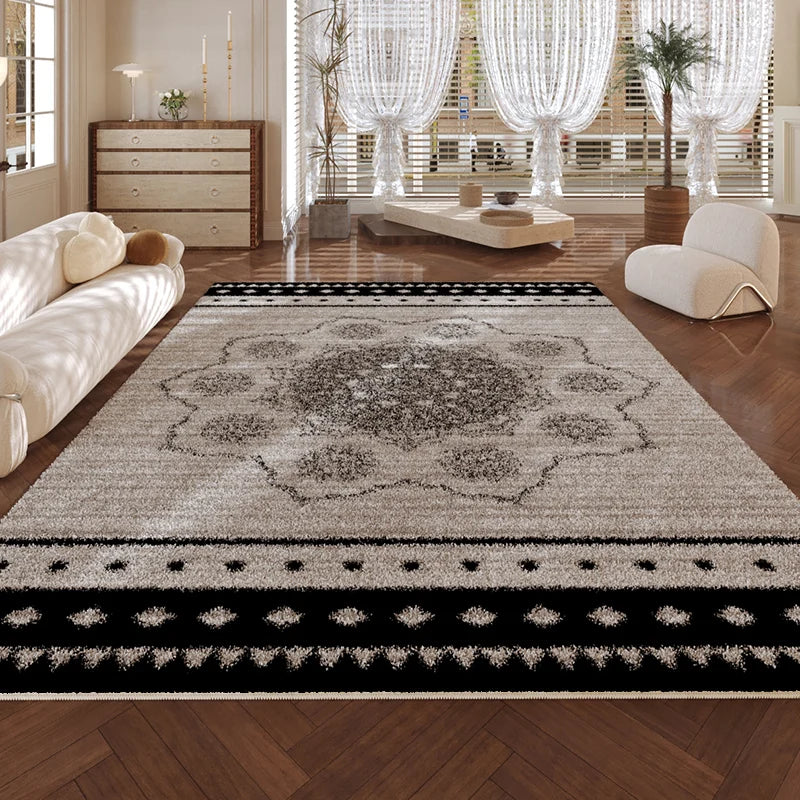 Tapis Chaud Rétro Antidérapant Lavable Salon