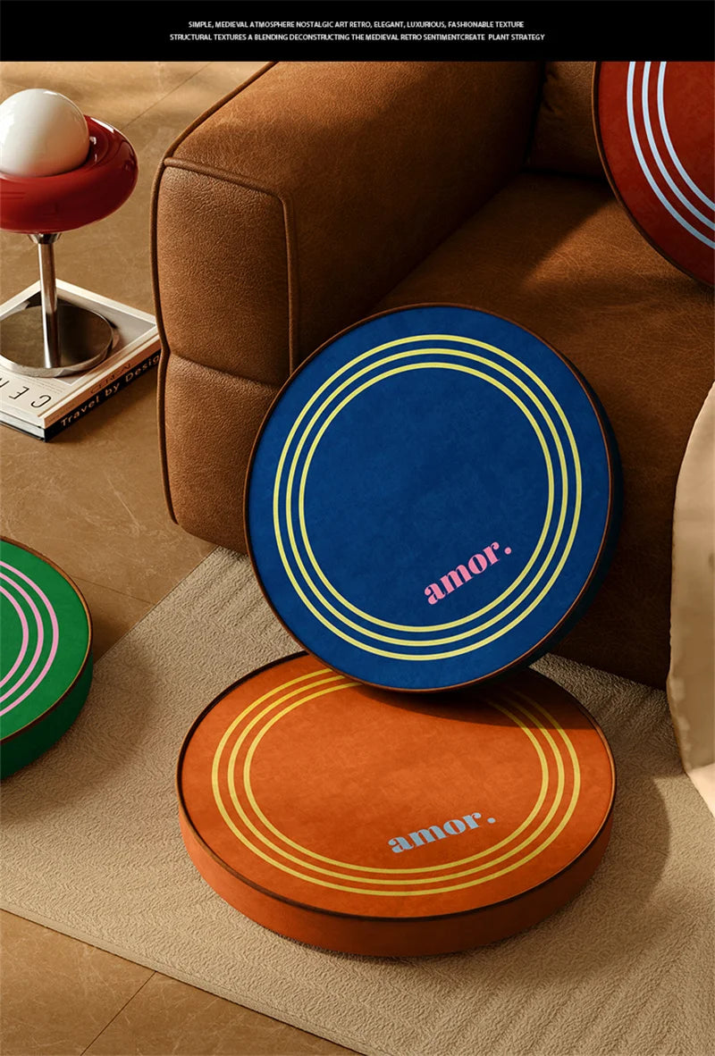 Coussin de Sol Rond pour Méditation et Yoga
