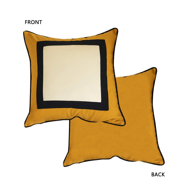 Housse de Coussin Matelassée 3D Motif Géométrique Vert Pistache