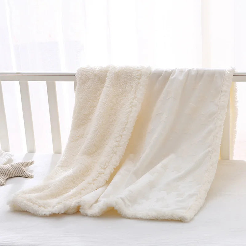 Couverture Bébé Polaire Double Épaisseur Hiver