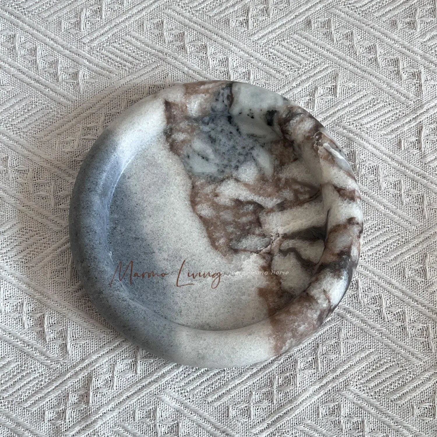 Plateau en Marbre Naturel Style Wabi-Sabi - Bijoux et Parfums