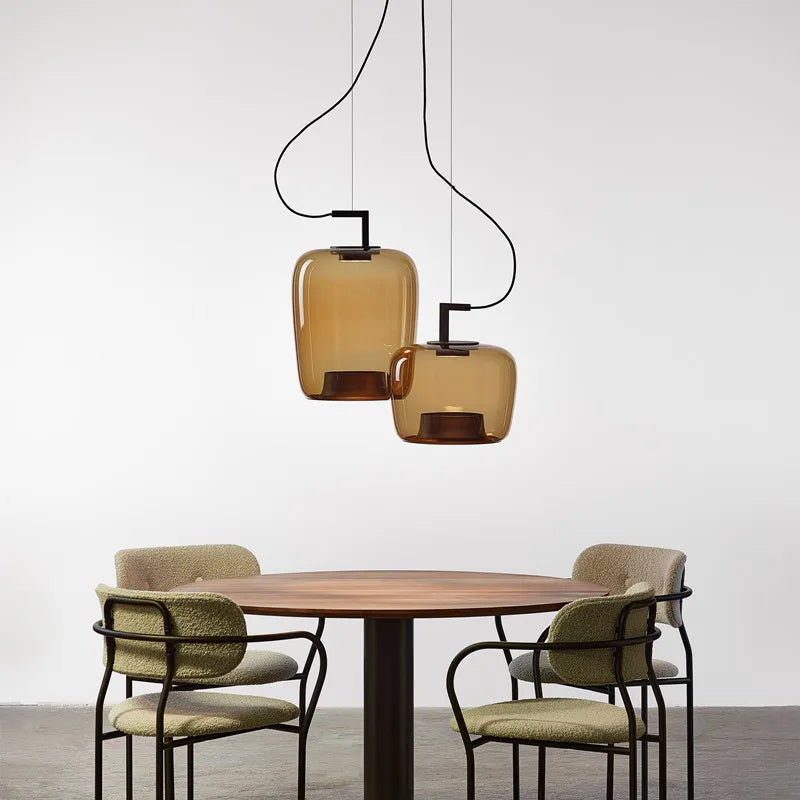 Suspension en Verre Design Moderne pour Salon